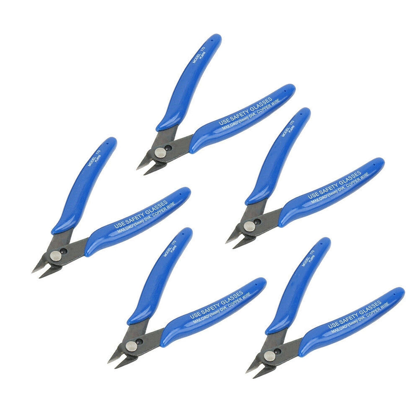 5-Pack Mini Precision Wire Snips and Cable Cutters