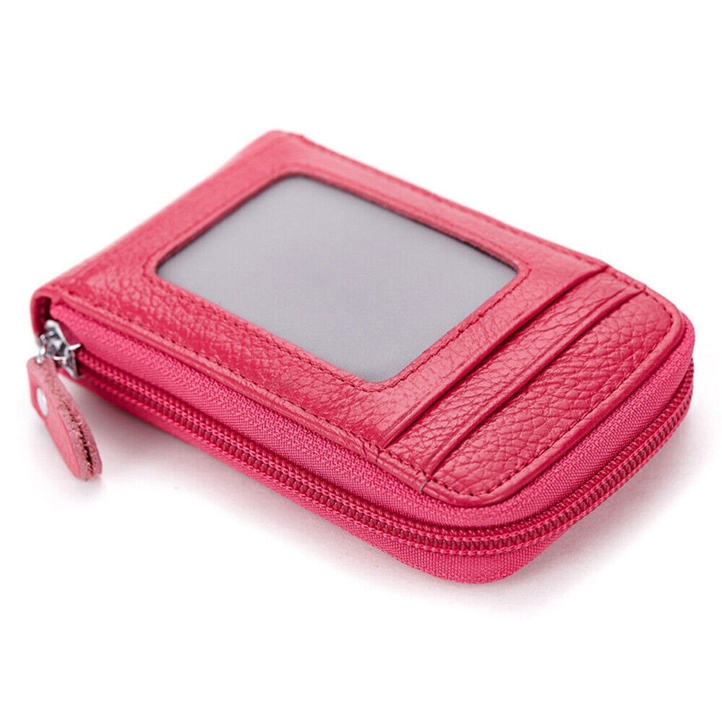 RFID Blocking Anti-theft Credit Card Holder with Leather Wallet