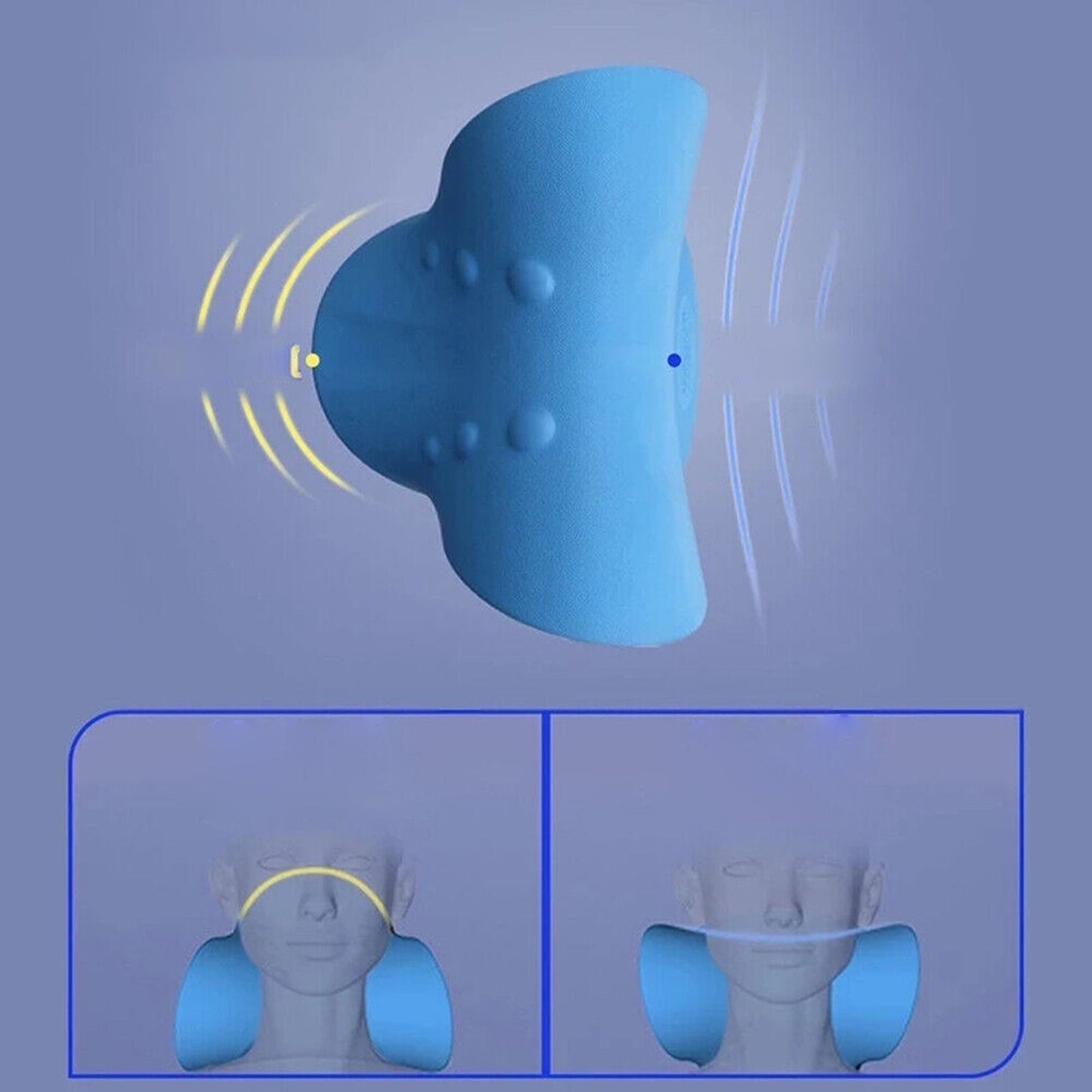 Cervical Neck Stretcher Device Traction Pillow for Pain Headaches TMJ Relief
