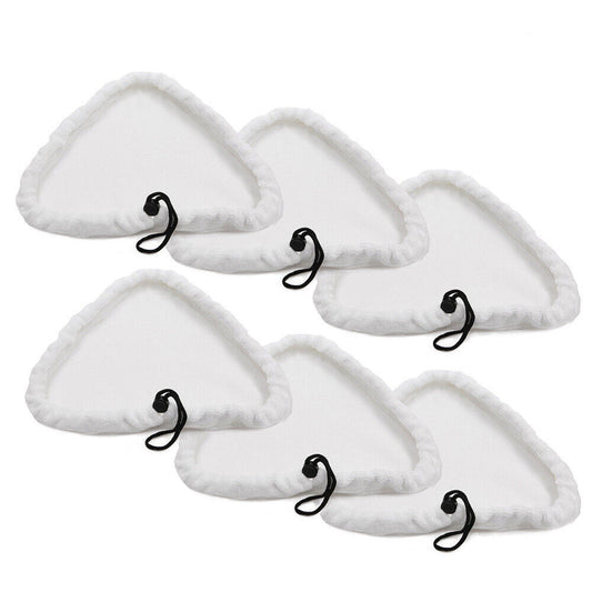 6-Pack Washable Microfiber Cloths for Steam Mop Floor Cleaning