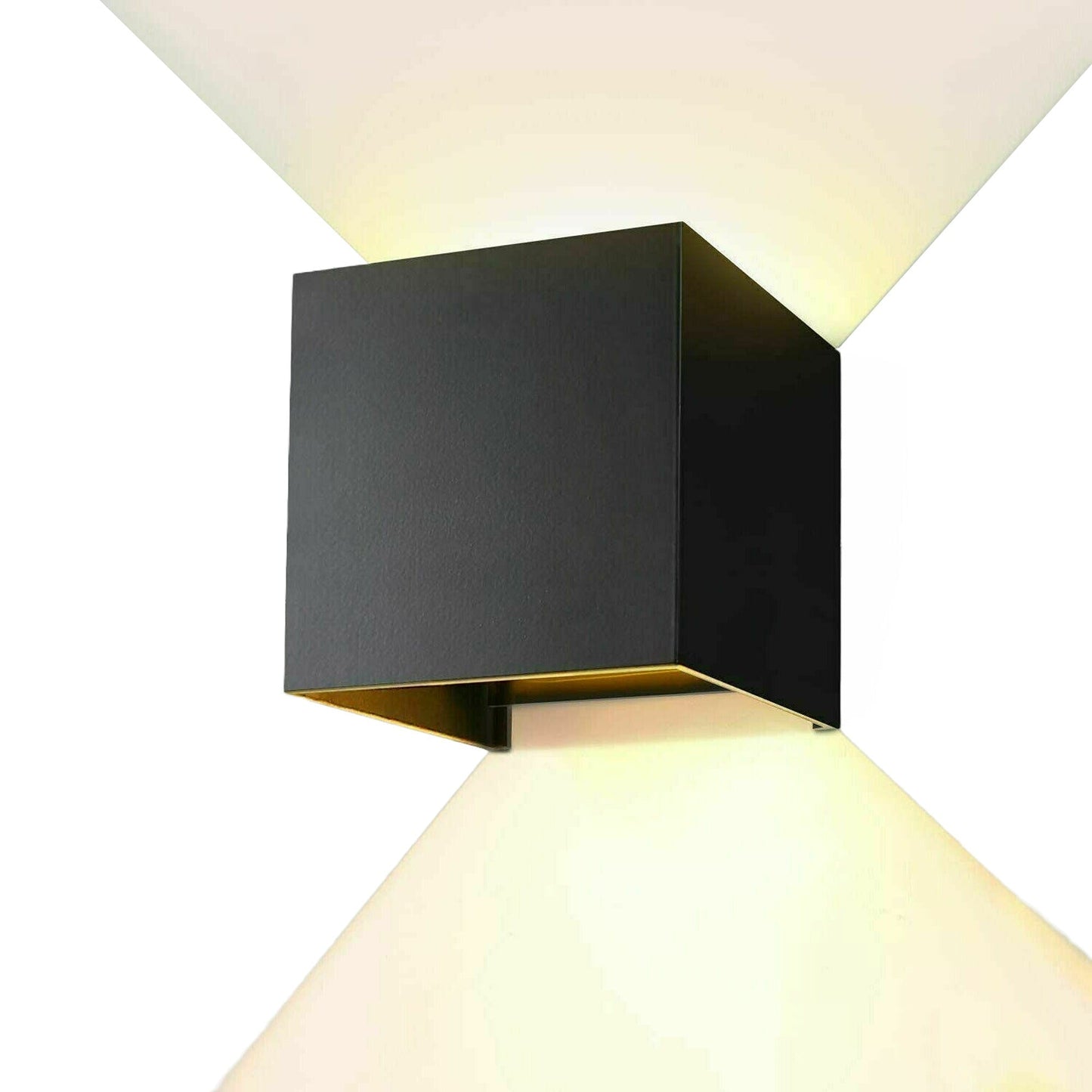 12W Square Aluminum LED Wall Light Waterproof Indoor Outdoor Modern Sconce
