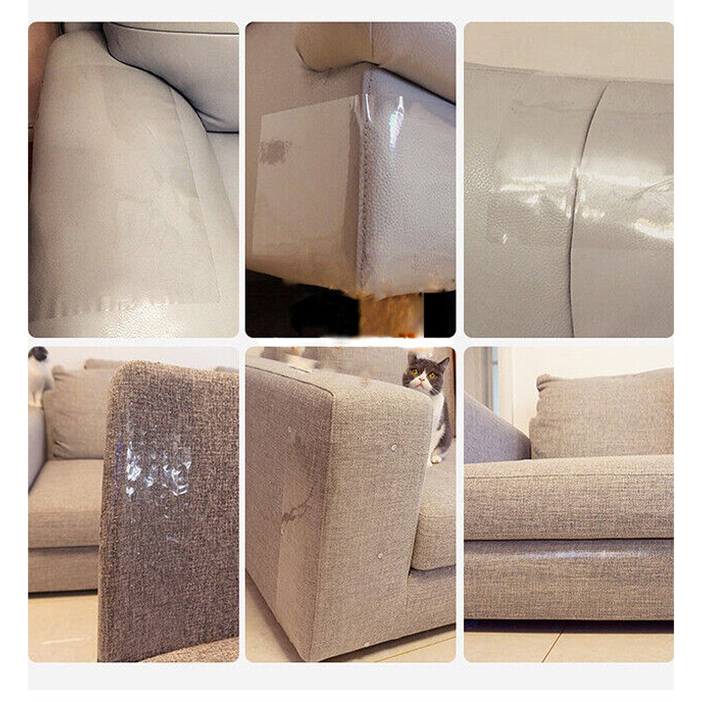 20pcs Cat Scratch Deterrent Tape Anti-Scratch Shield for Sofa and Walls