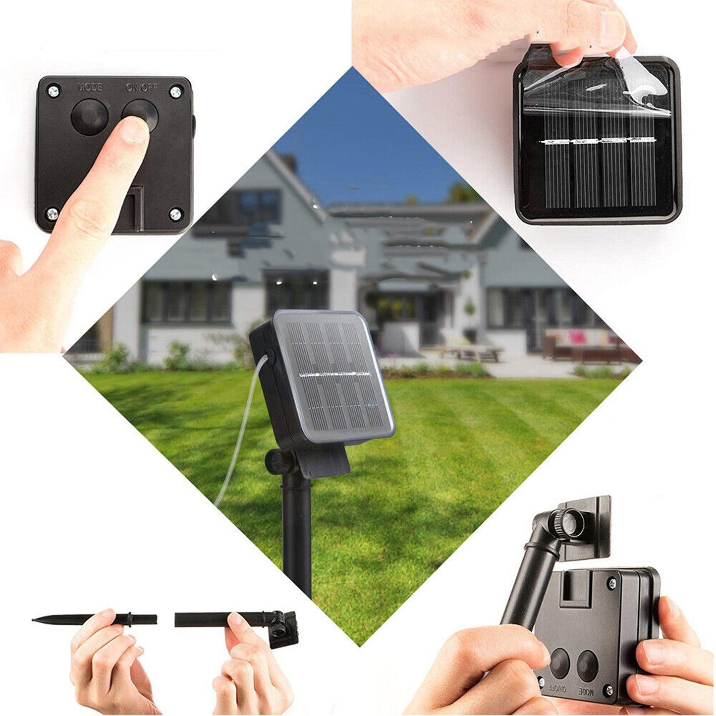 Waterproof Outdoor Solar Fairy String Lights 100 to 500 LEDs 8 Modes