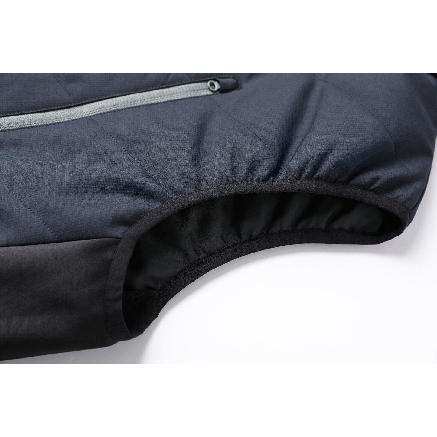 Active Vegan Puffer Vest Quilted Down-Free Stretchy Side Panel