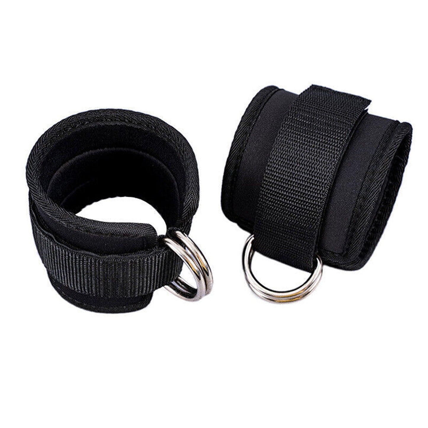 2pcs Gym Leg Strap with D-Ring for Cable Kickbacks
