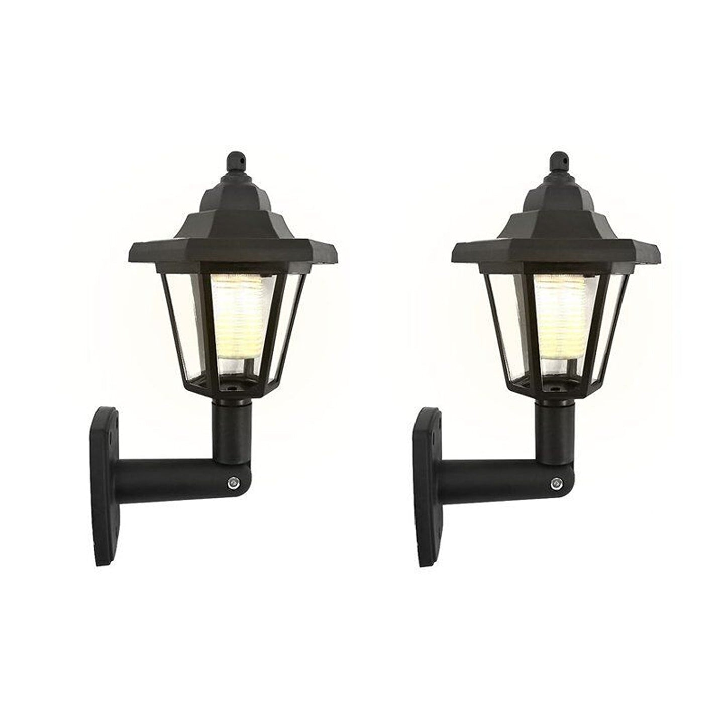 LED Lantern Solar Powered Wall Lights for Outdoor Landscape and Garden