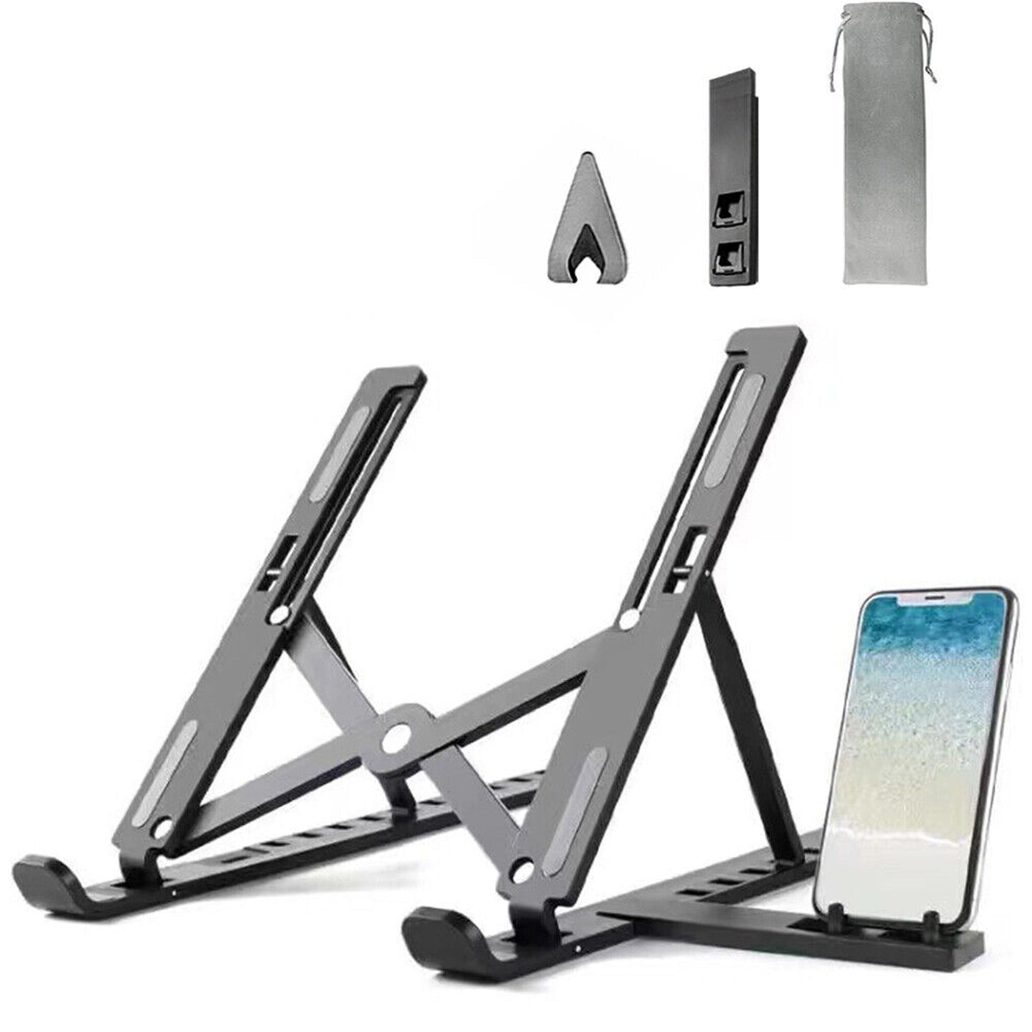 Adjustable Stand Tray for Laptops and Tablets Portable Desk Holder