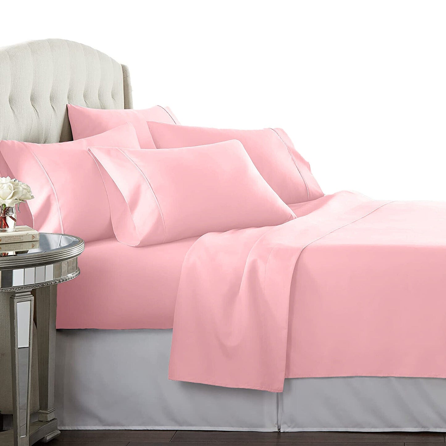 Blush All Size Sheet Set Egyptian Cotton Percale