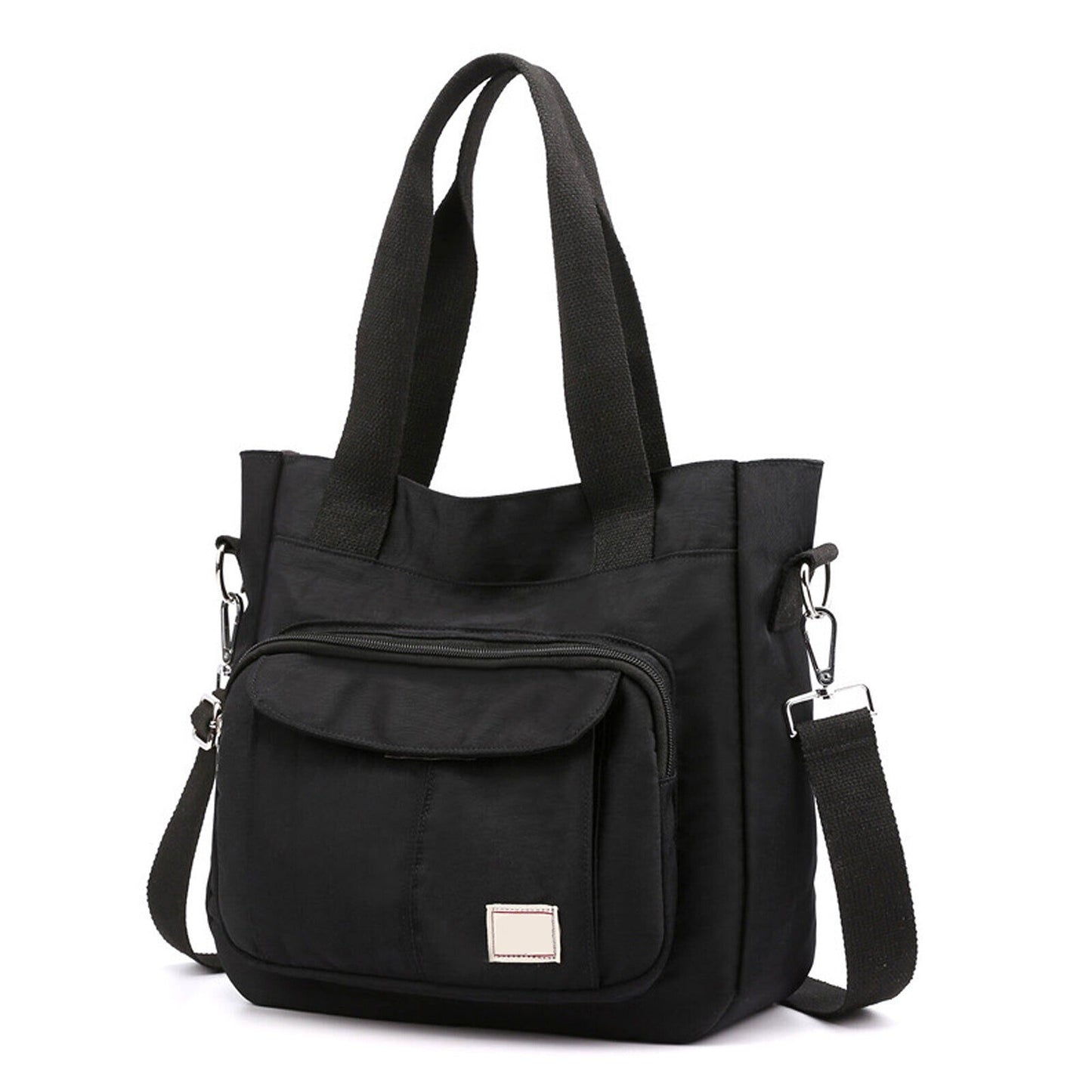 Large Nylon Waterproof Handbags with Zipper Women Shoulder Messenger Bag
