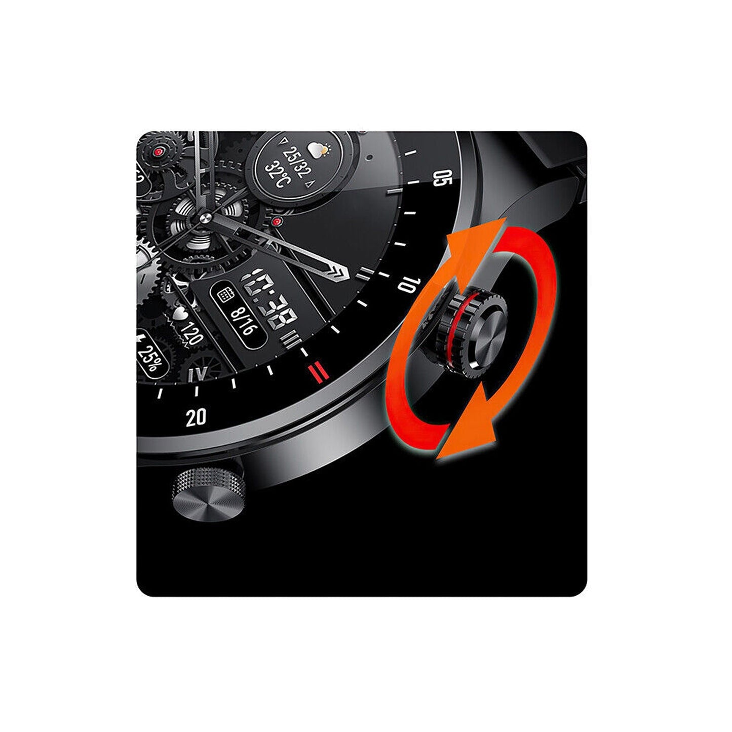 Full Touch Screen Smart Watch with Bluetooth Call Function for Men