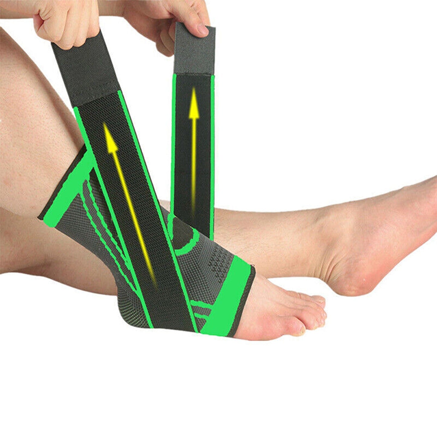 Heel Ankle Support Brace Adjustable Compression Foot Protector Strap