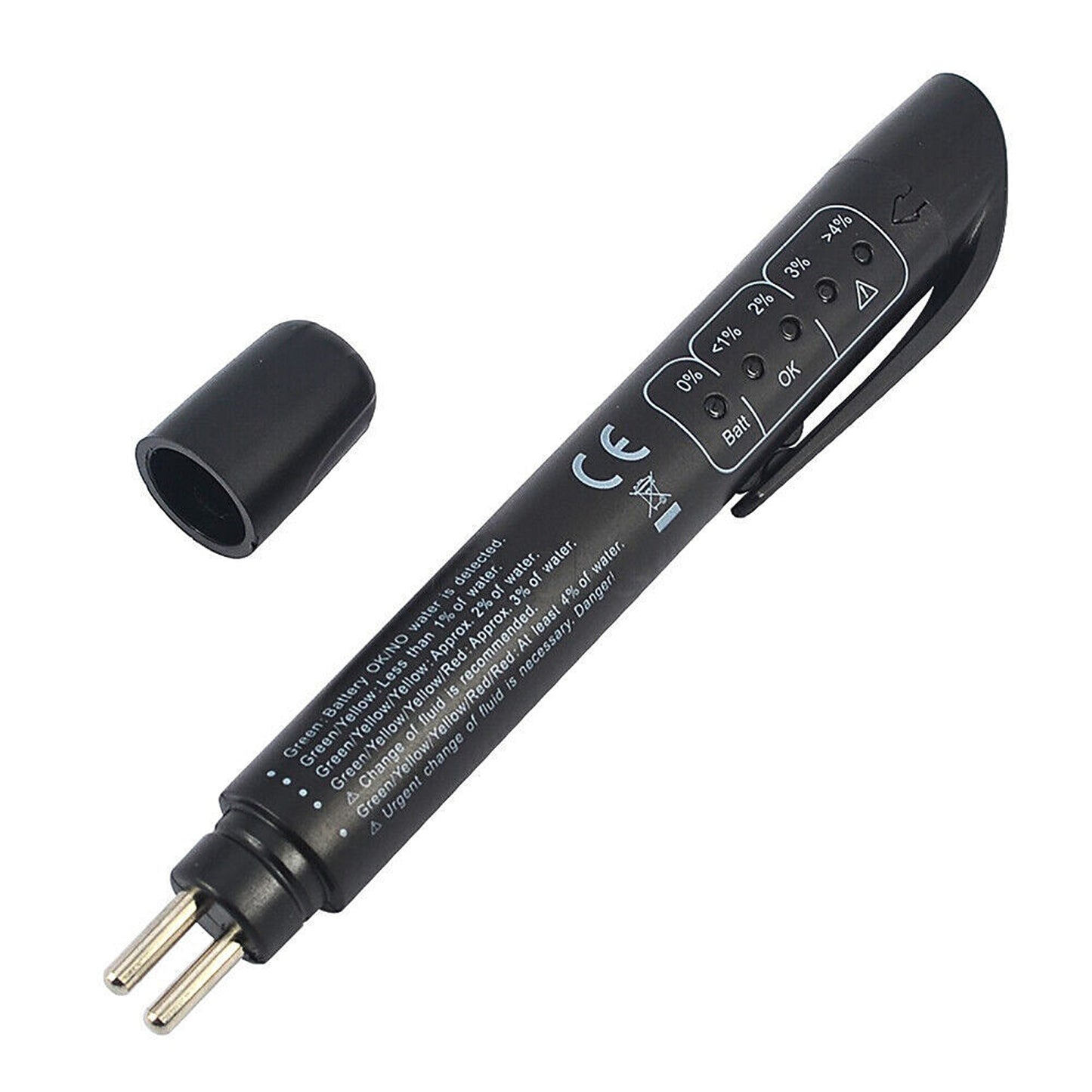1pc Vehicle Brake Fluid Diagnostic Tester Pen with LED for DOT3/DOT4