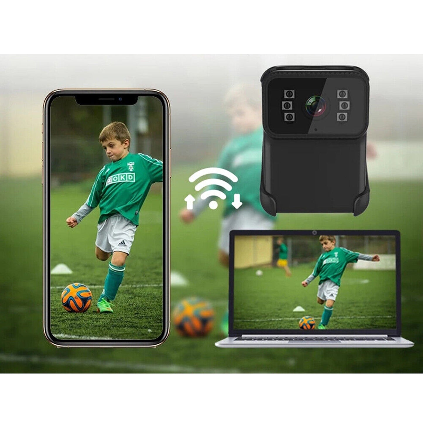 1080P Night Vision Body Camera Portable Police Cam with WiFi DVR