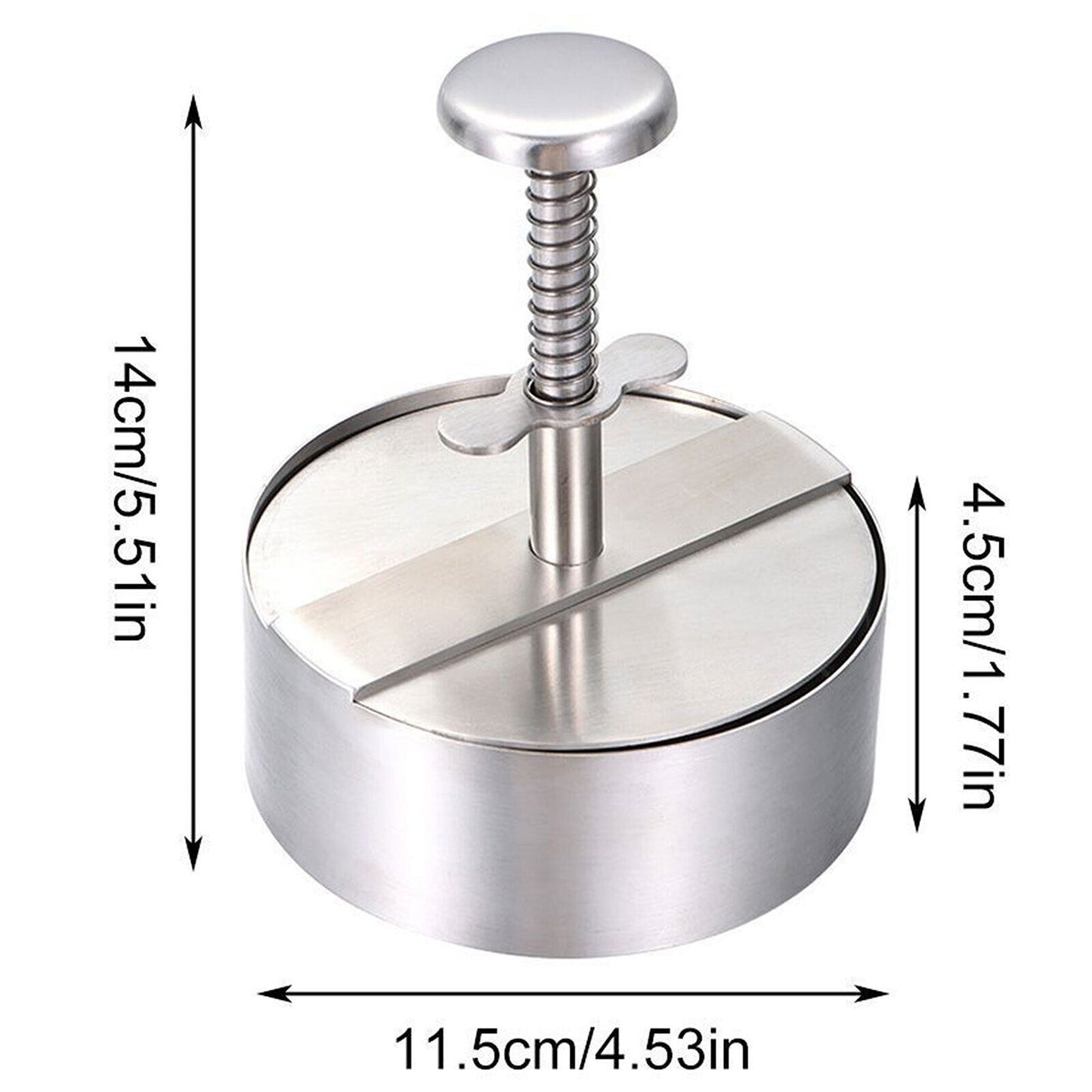 Non-Stick Hamburger Patty Maker Press for Beef Meat Cooking