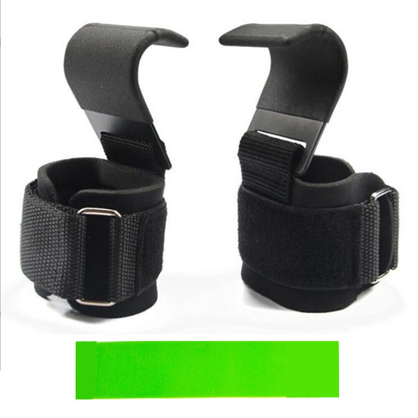 Gym Power Lifting Hooks with Wrist Support Adjustable Straps