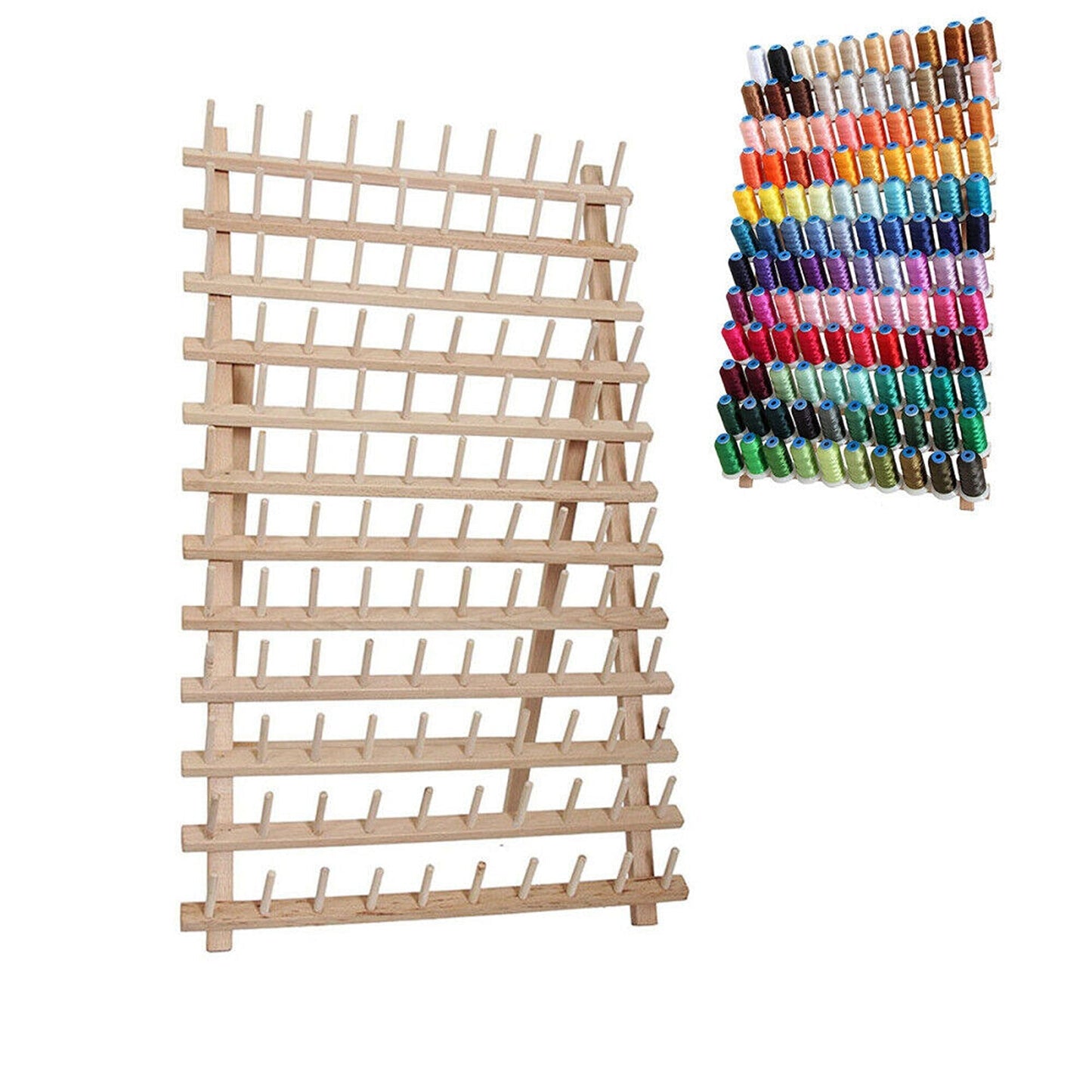 Craft Organizer Foldable Embroidery Thread Holder Sewing Rack