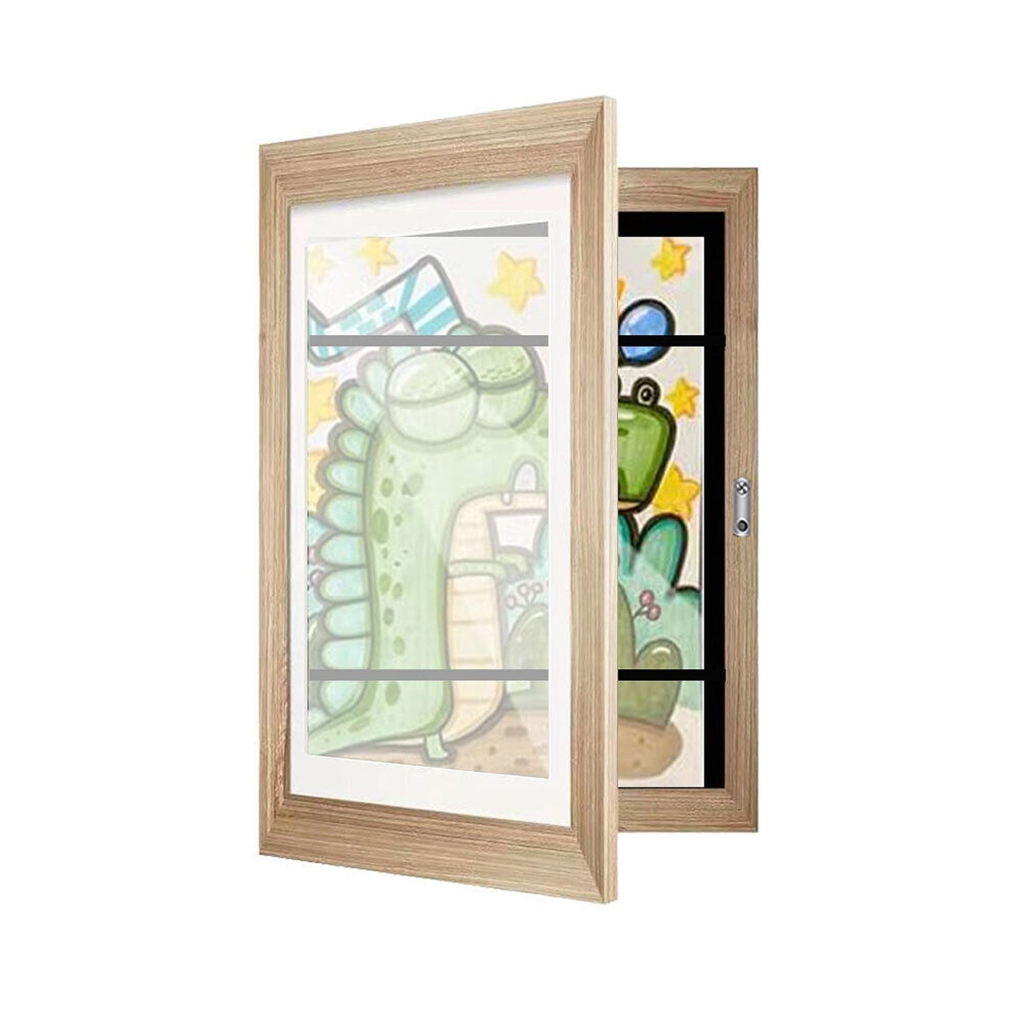 Wooden Art Display Frames Holds 150 Pictures for Art Projects
