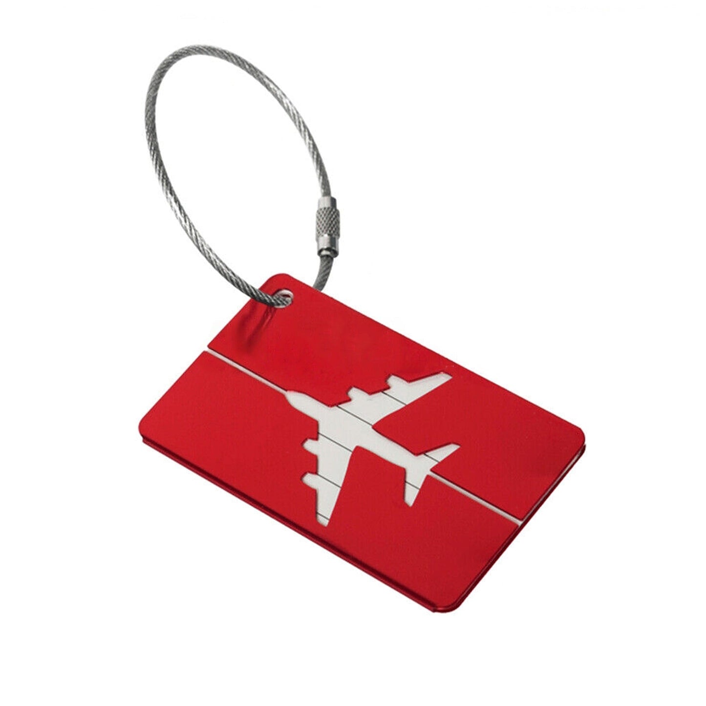 Travel ID Tag for Luggage Aluminum Suitcase Address Label