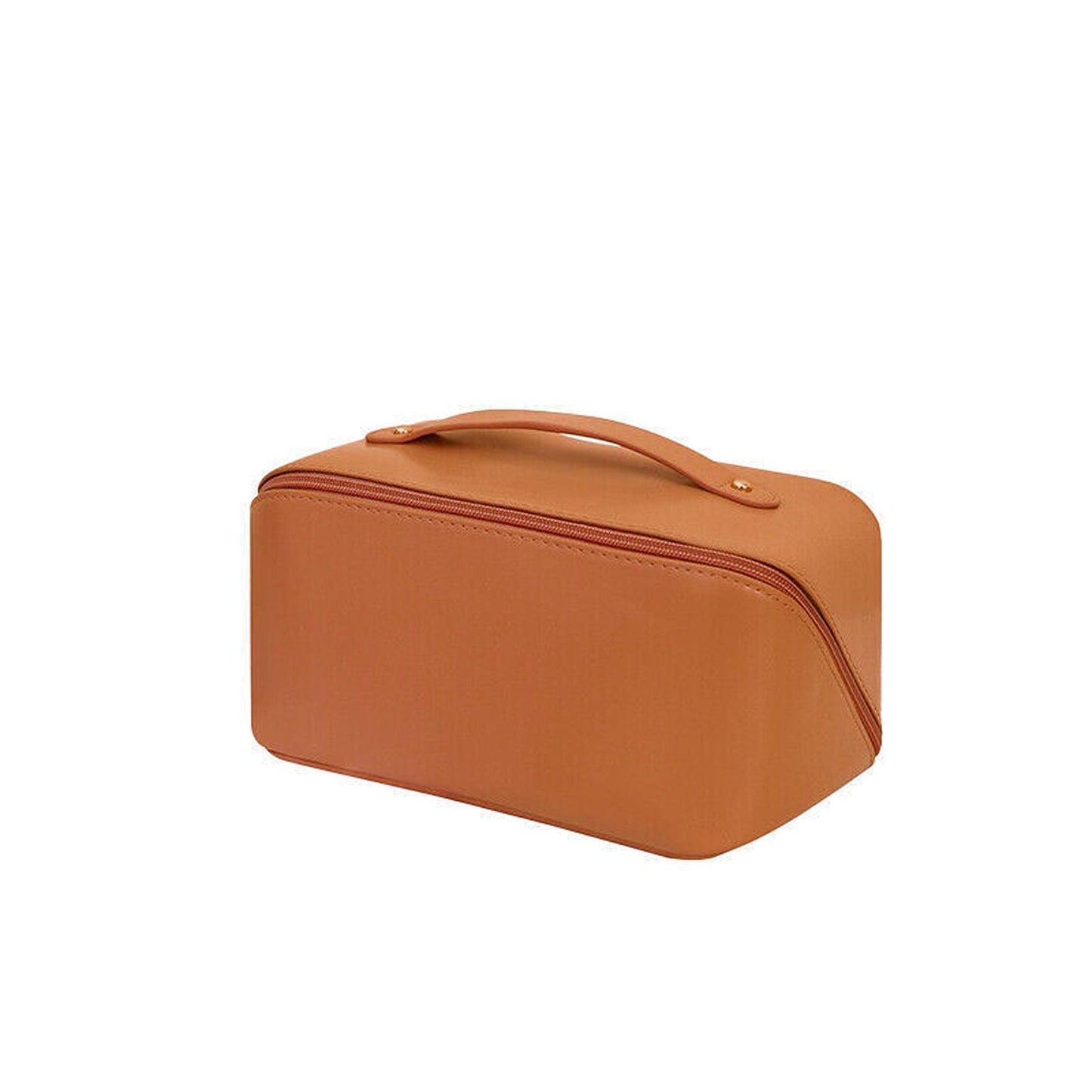 Large Travel Cosmetic Makeup Bag with Organizers and Brush Slots