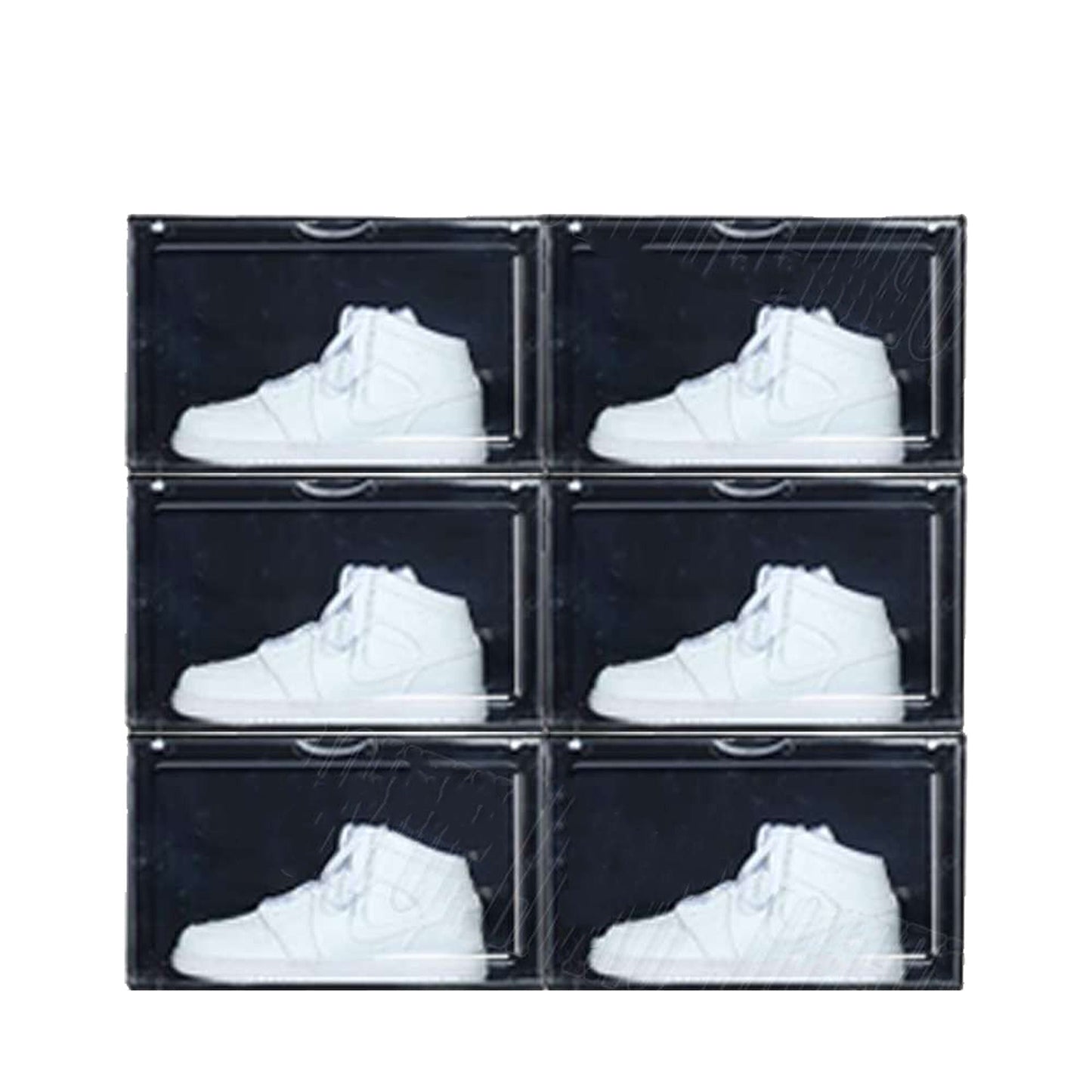 Black Acrylic Stackable Boxes for Premium Sneaker Display and Storage