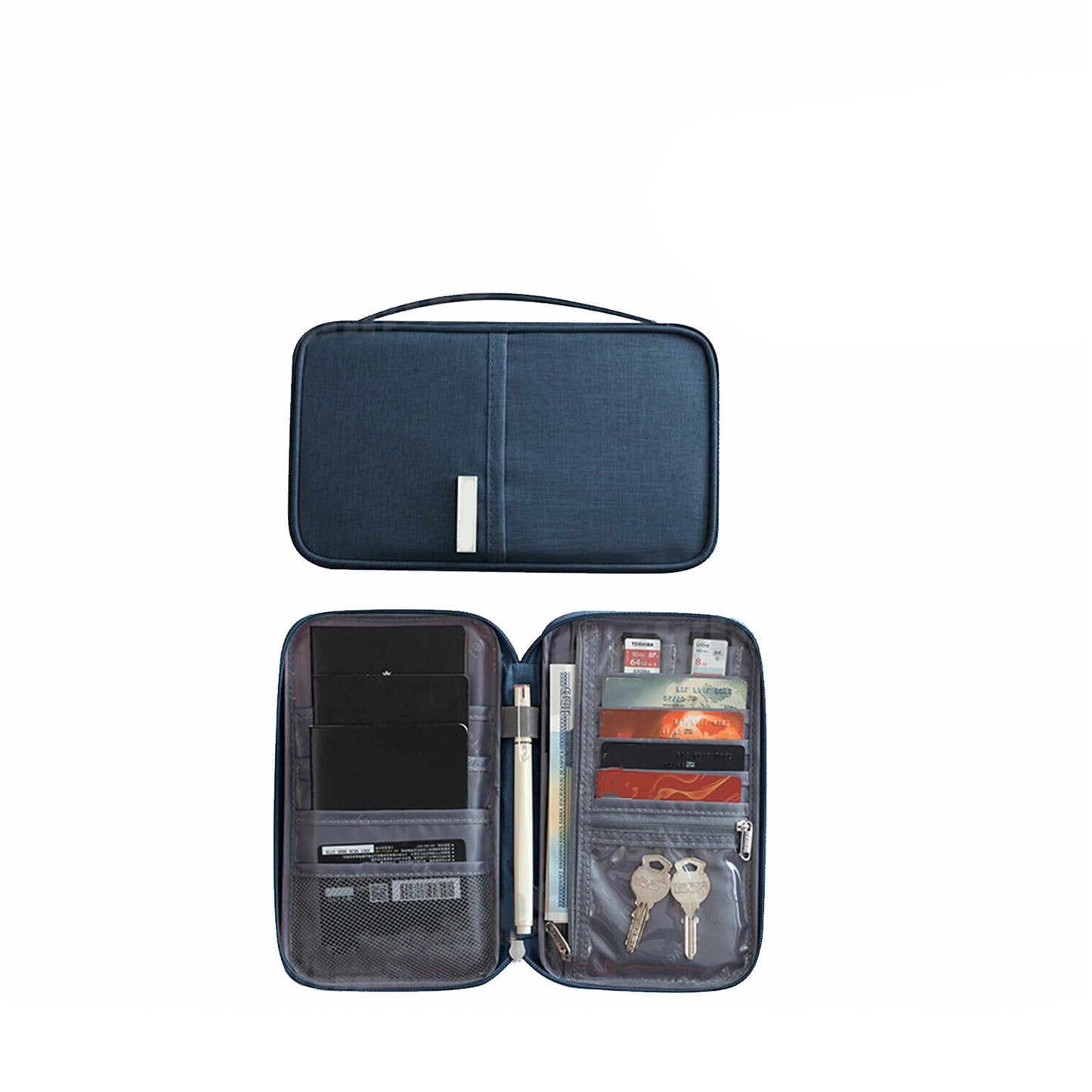 Travel Family Passport Wallet RFID Blocking Waterproof Document Organizer