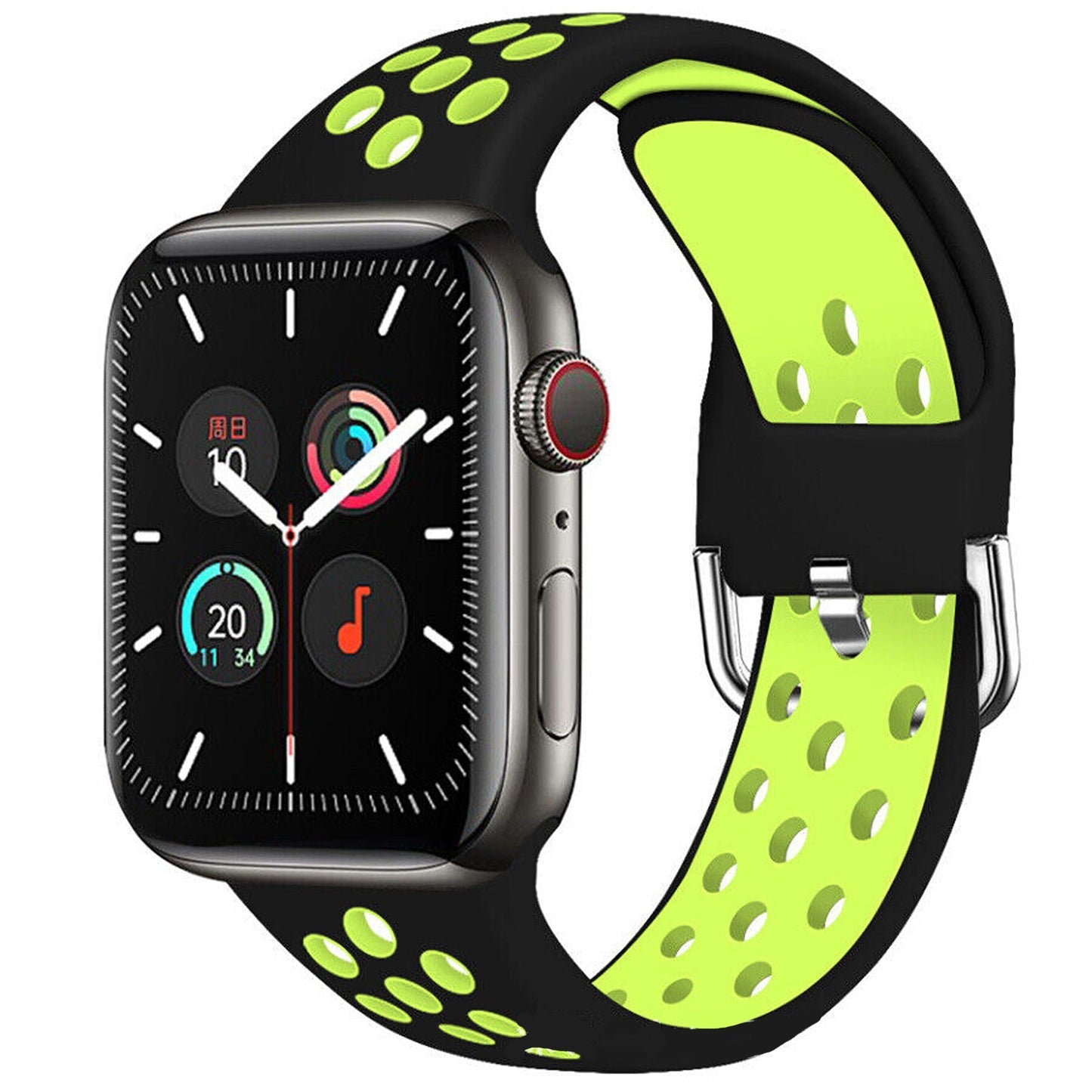 Black Green For iWatch Watch Band Series 9 SE Ultra 8 7 6 5 4 Strap 38 40 41 42 44 45 4