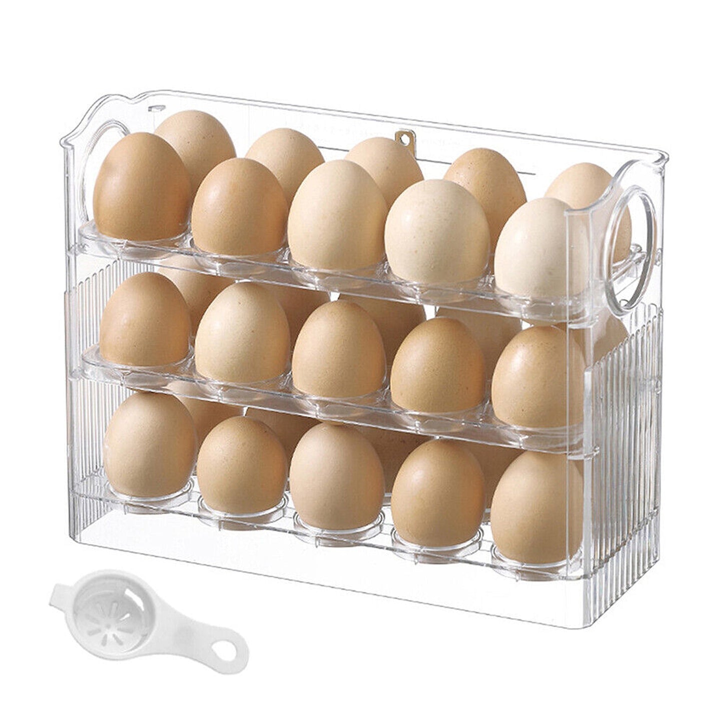 3-Layer Egg Storage Organizer for Refrigerators