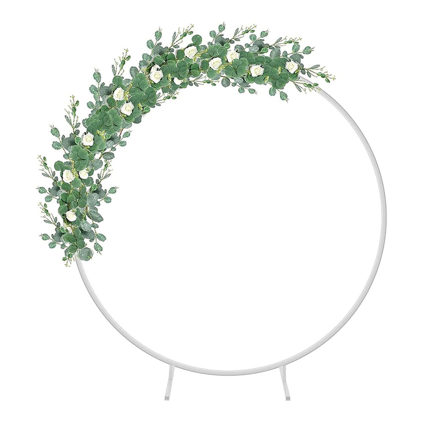 2M Round Circle Wedding Arch with Flower Display Hoop