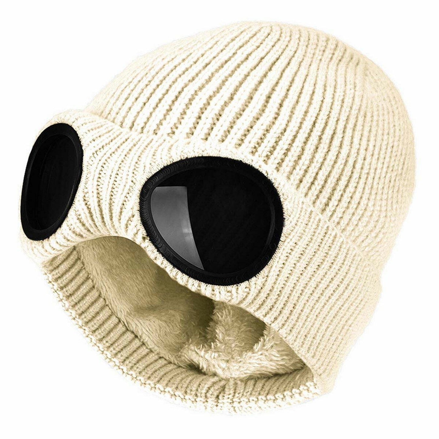 Chunky Beanie Hat for Men and Women Winter Warm Windproof Woolen Knitted Skull Cap