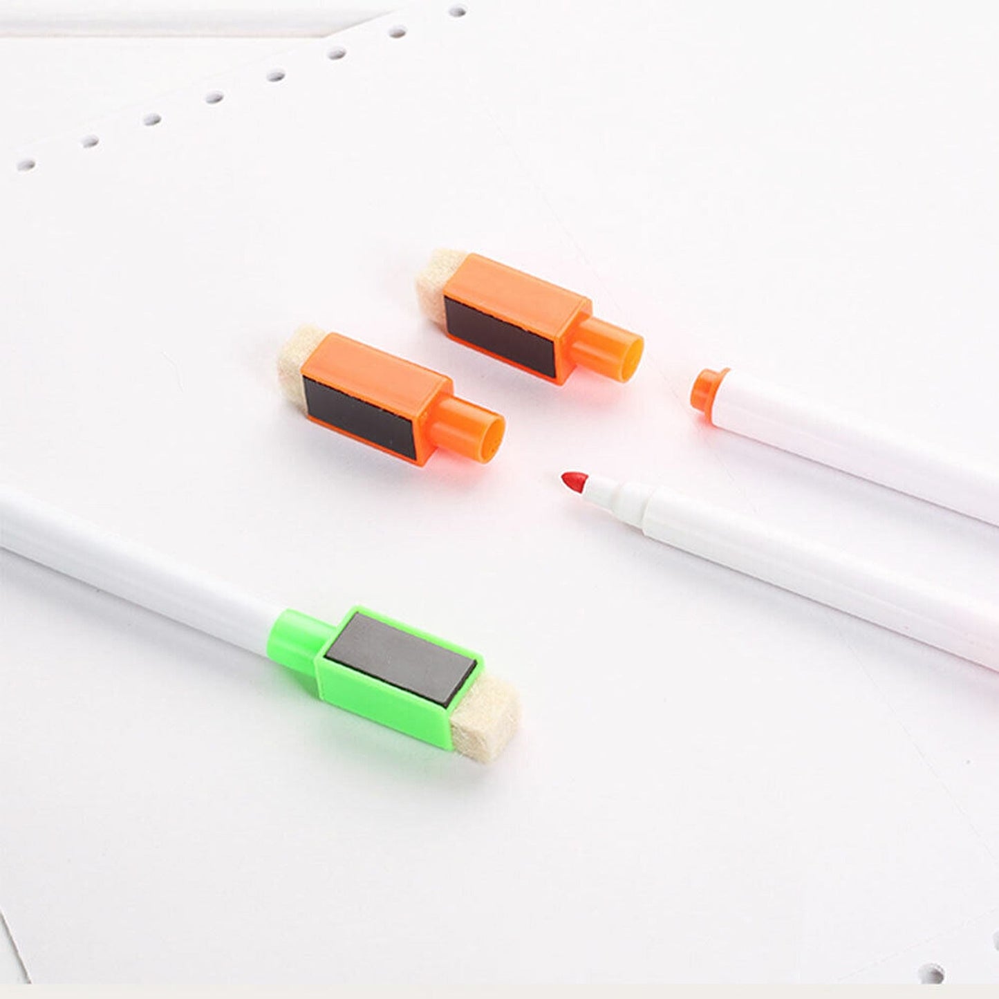 8pcs Dry Erase Whiteboard Markers with Magnetic Cap and Eraser