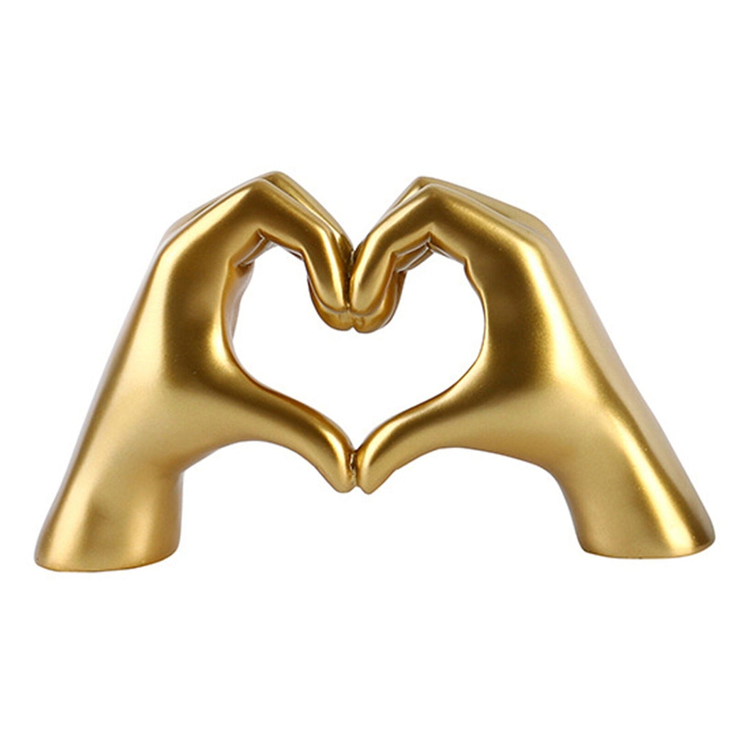 Nordic Style Resin Heart Gesture Hand Sculpture for Desktop Decor