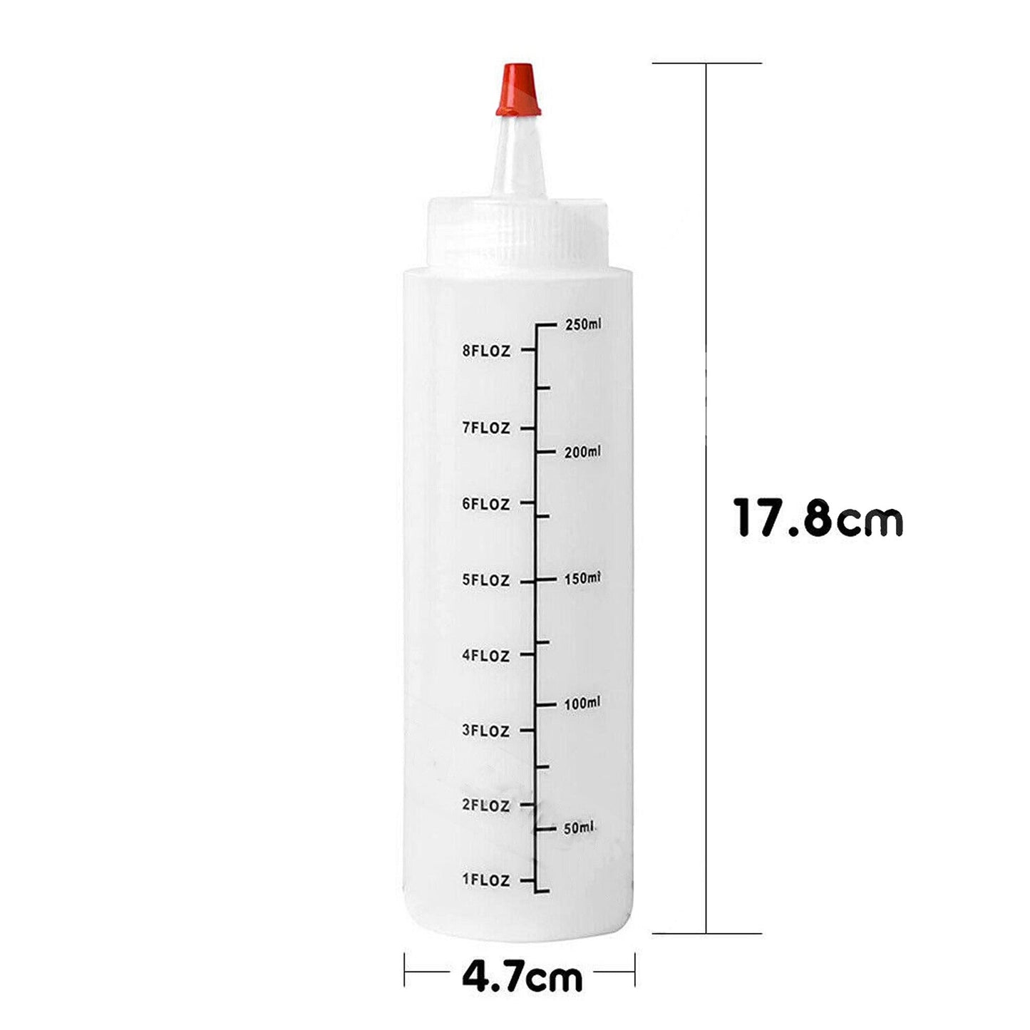 6 Pieces Craft Condiment Squeeze Sauce Bottles Dispenser