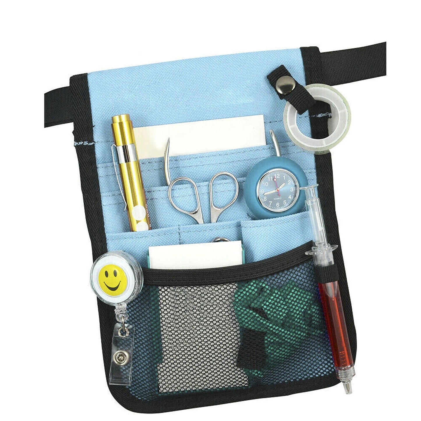 Nurse Utility Pouch with Extra Pockets and Belt Strap for Quick Pick