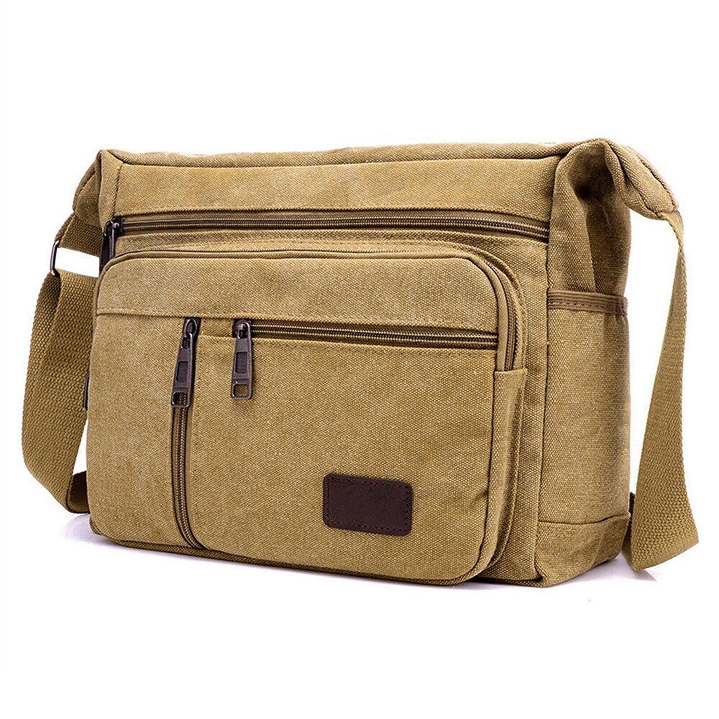 Vintage Canvas Crossbody Travel Messenger Bag Men Shoulder Satchel