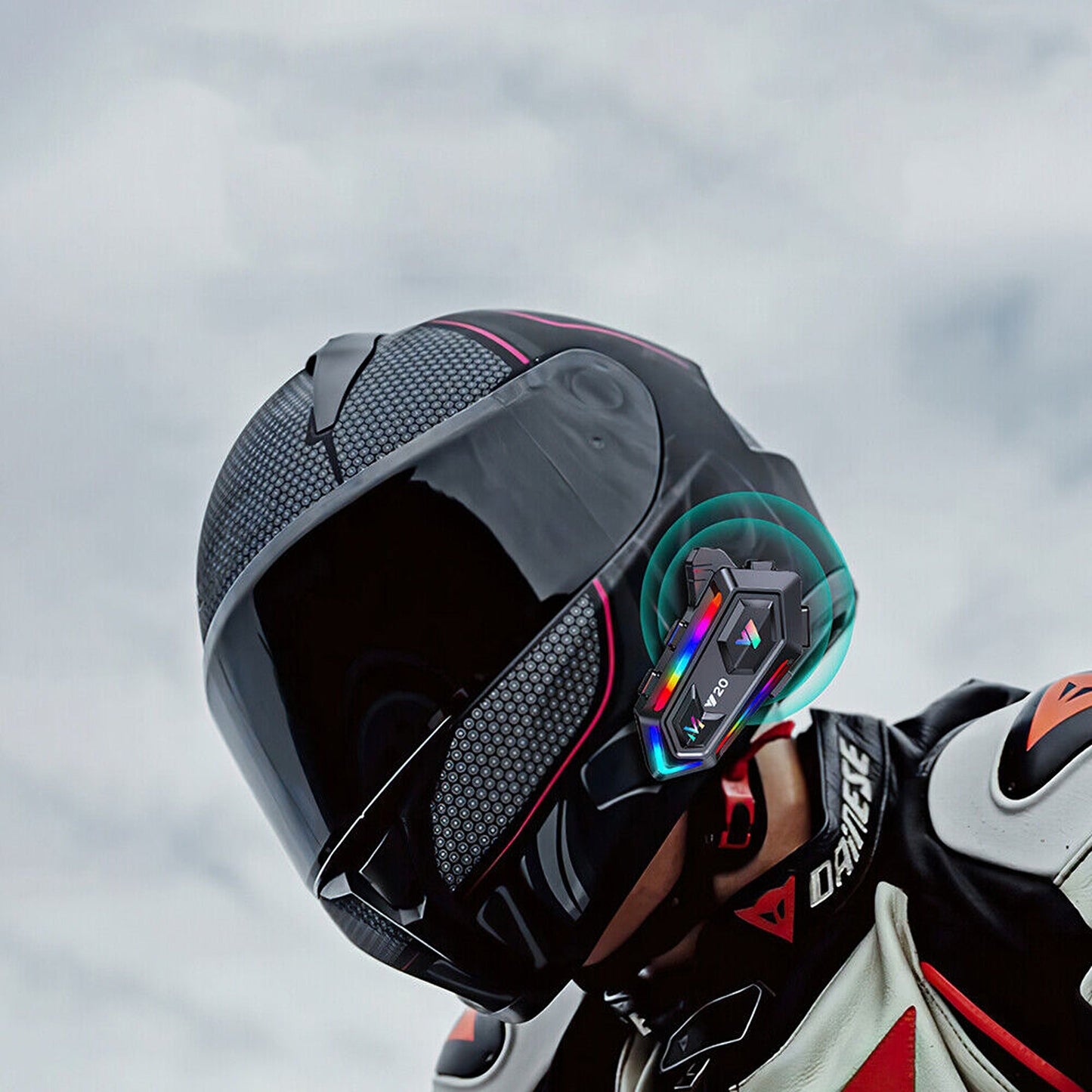 Wireless Bluetooth Motorcycle Helmet Headset Hands-Free Headphone Speaker