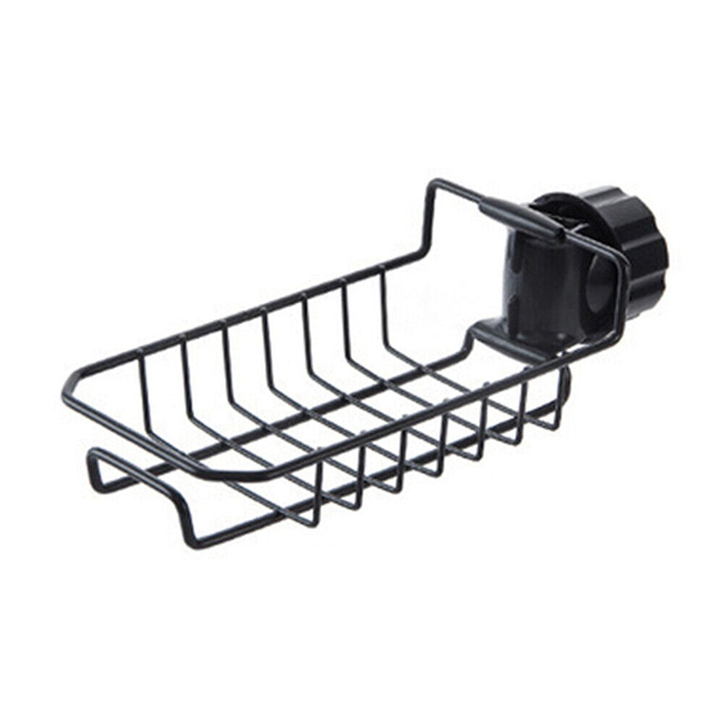 Sponge Holder for Kitchen Sink Faucet Shelf with Cloth Rack Organizer