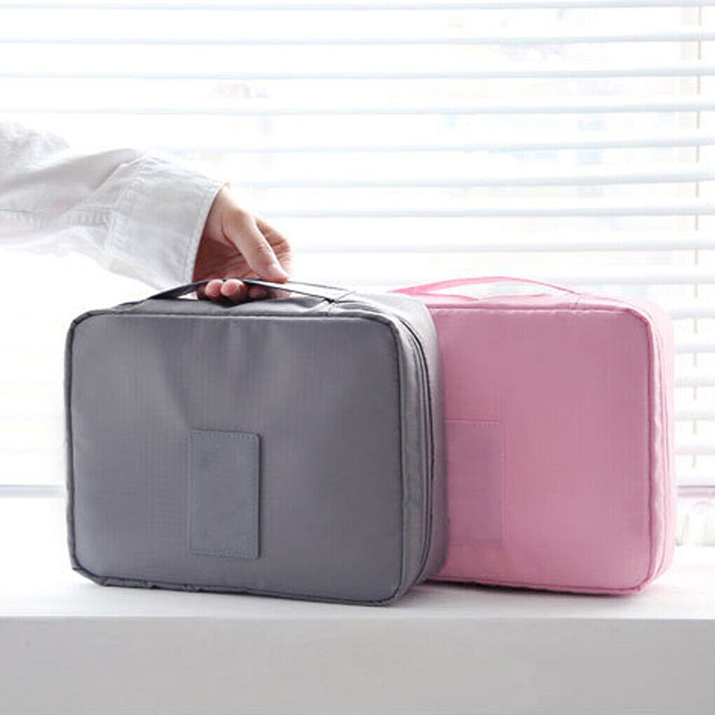 Travel Makeup Organizer Bag for Toiletries and Cosmetics