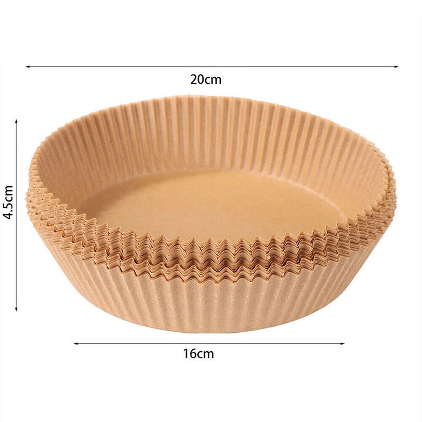 100pcs Non-Stick Air Fryer Disposable Paper Liners for Baking