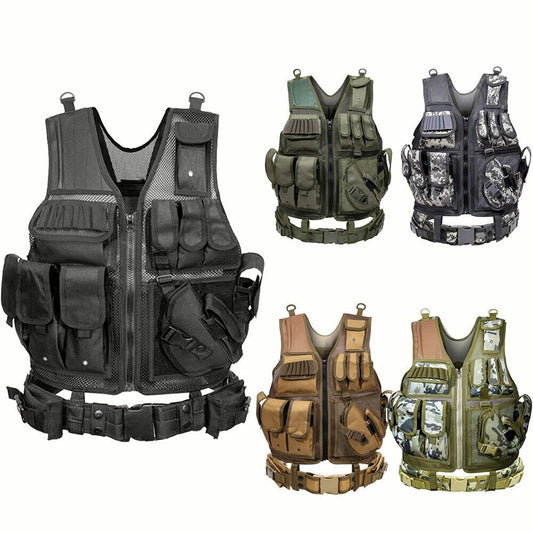 Combat Armor Plate Carrier Vest Molle Paintball Army Gear