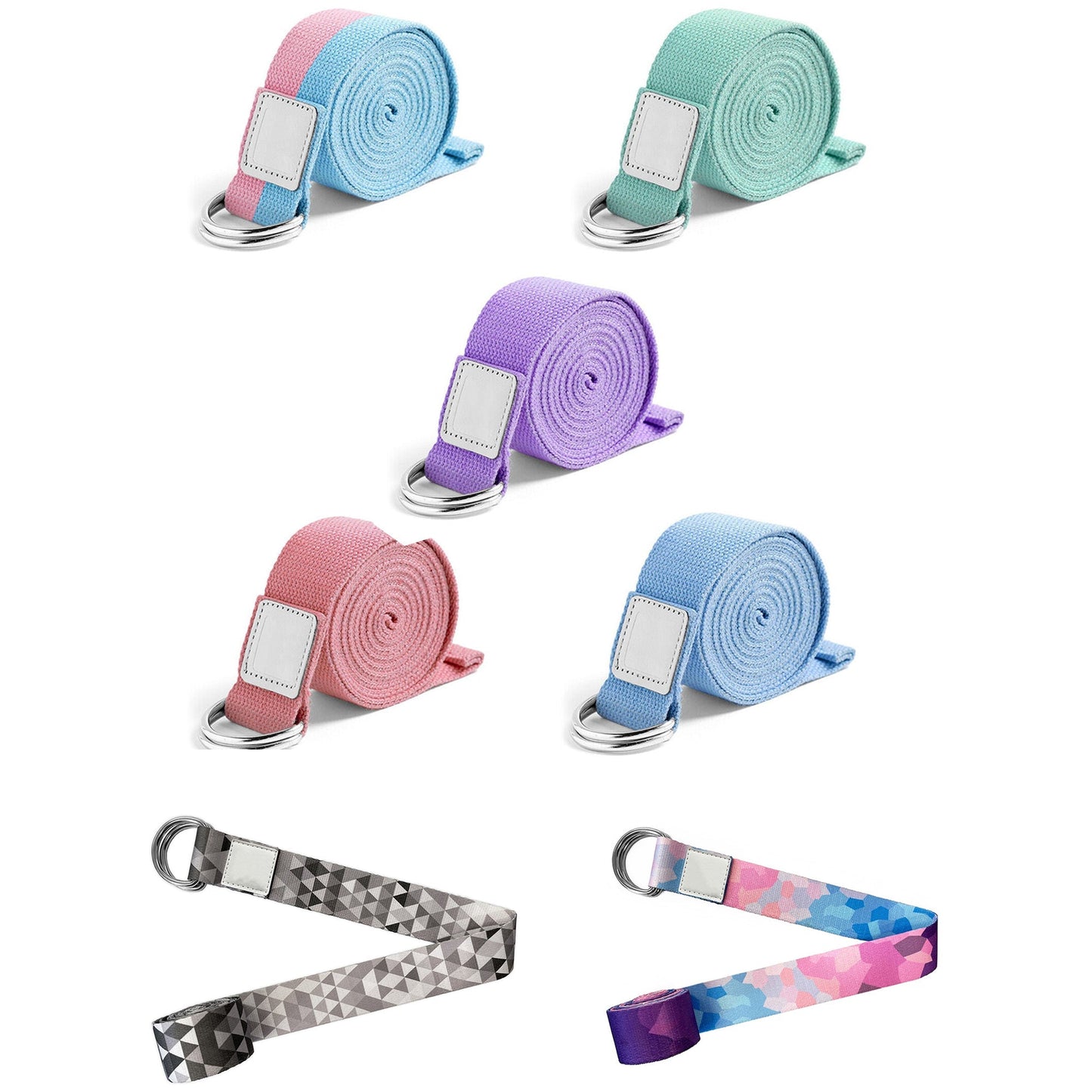 Yoga Pilates Stretching Strap Essential Exercise Band