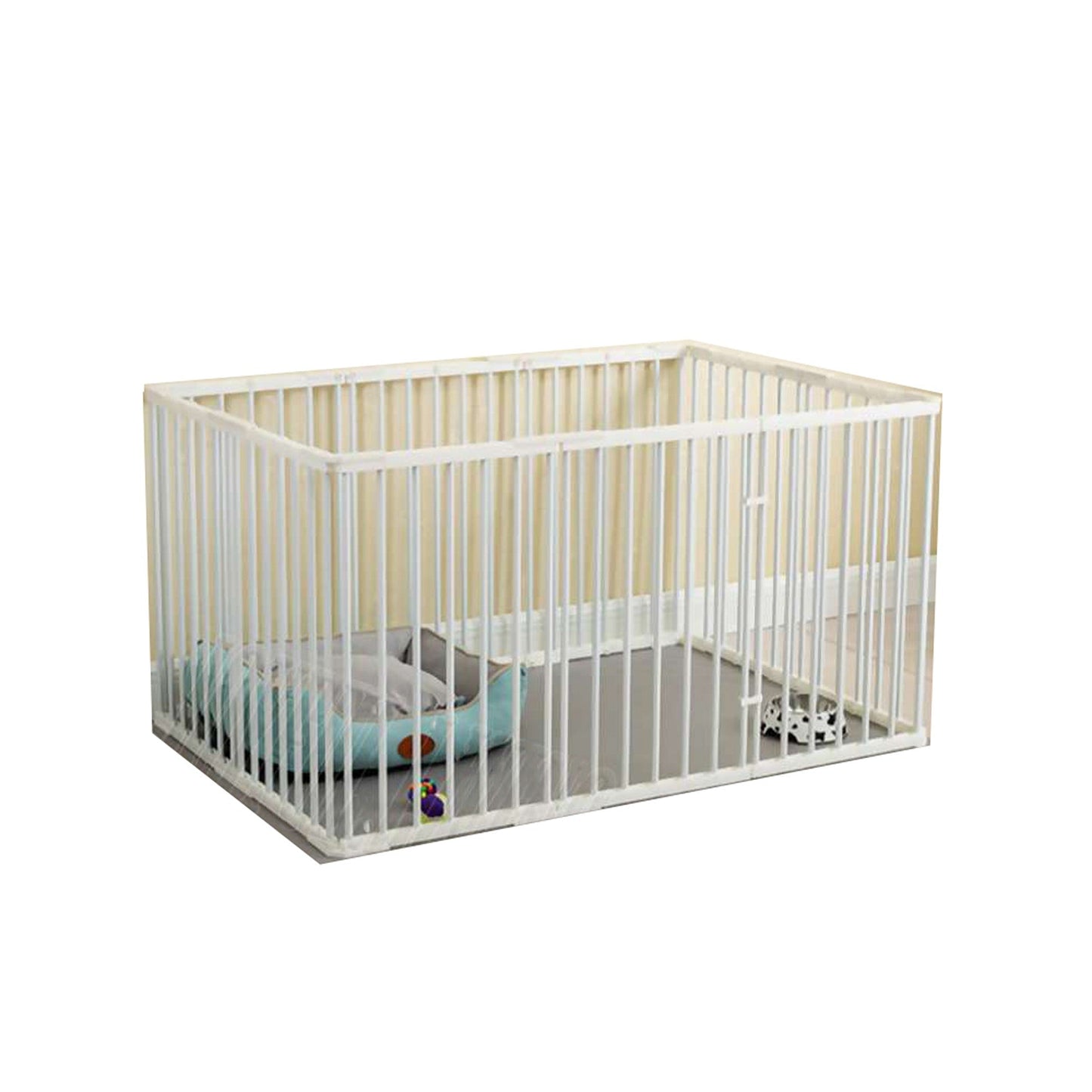 Portable Dog Playpen with Foldable Exercise Panels for Puppy Play and Fencing
