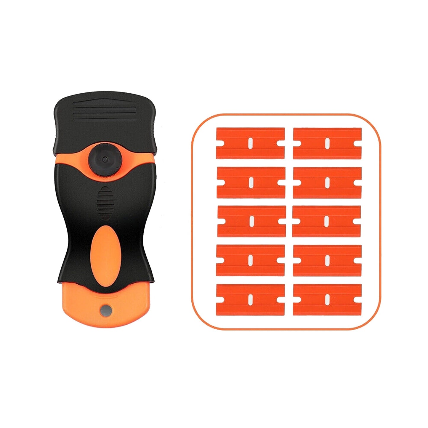 Adhesive Scraper Tool Plastic Razor Blade for Paint and Glue Removal