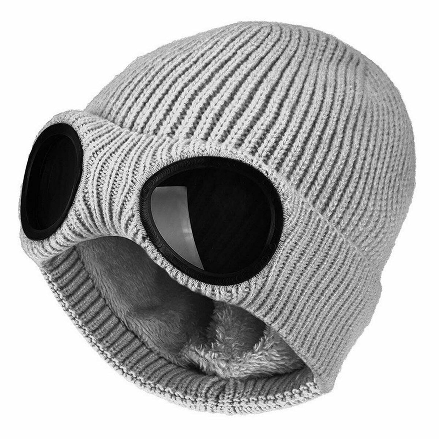 Chunky Beanie Hat for Men and Women Winter Warm Windproof Woolen Knitted Skull Cap