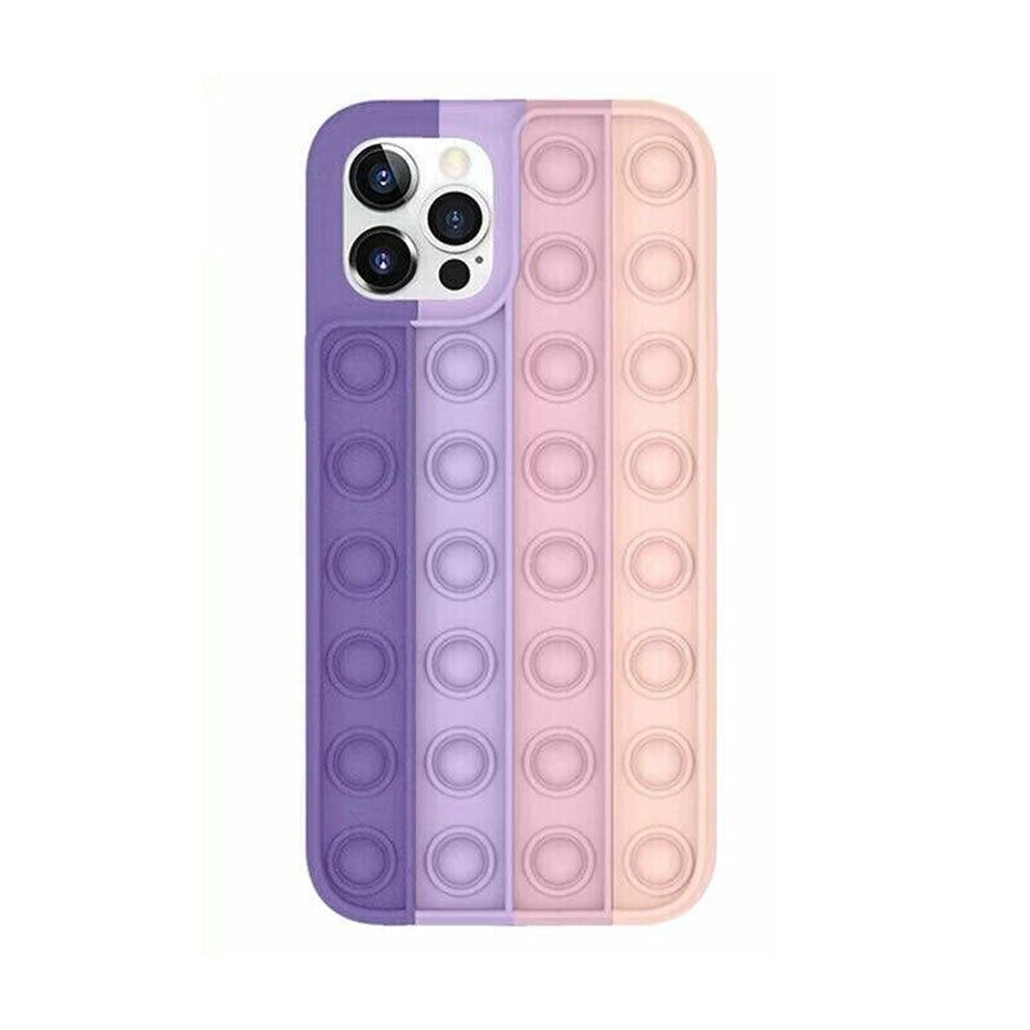 Purple and Pink Pop Fidget Toy Phone Case for iPhone 7 8 Plus X XR 11 12 Pro Max