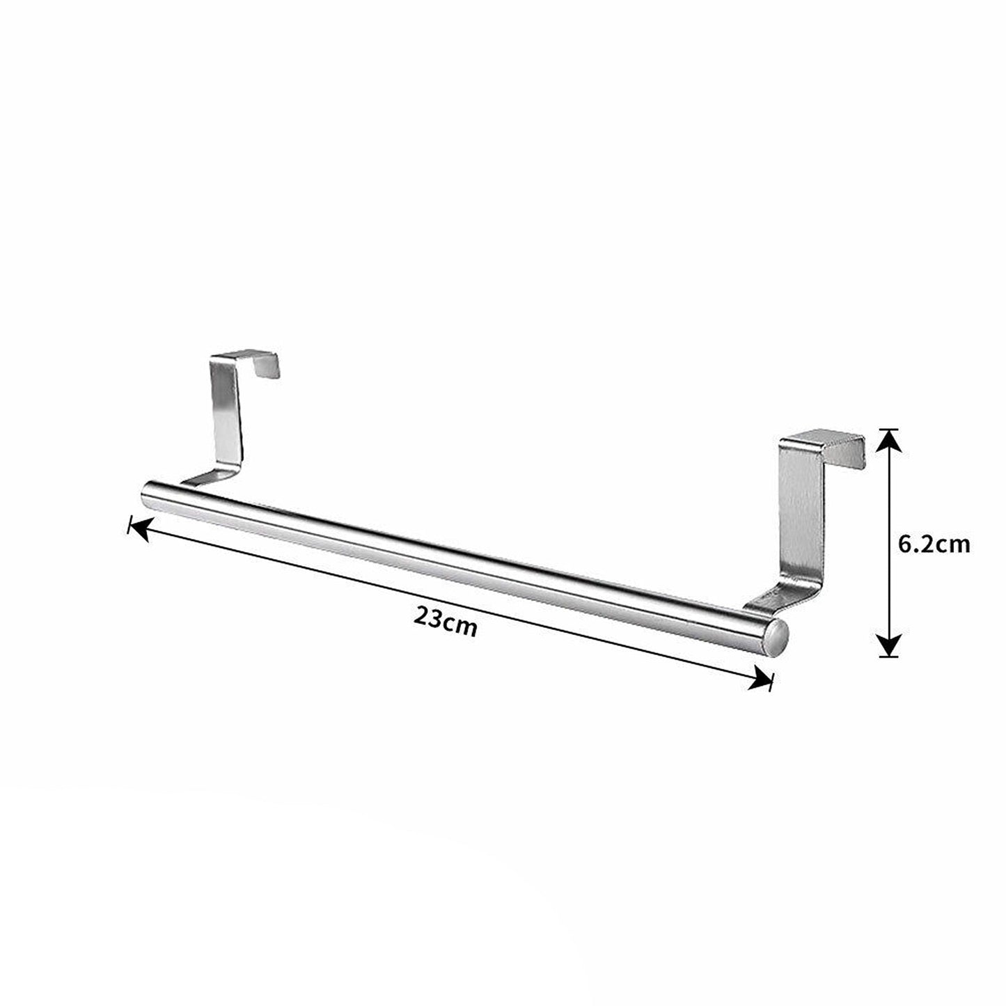Over Door Tea Towel Rack Bathroom Rail Cupboard Hanger Hook
