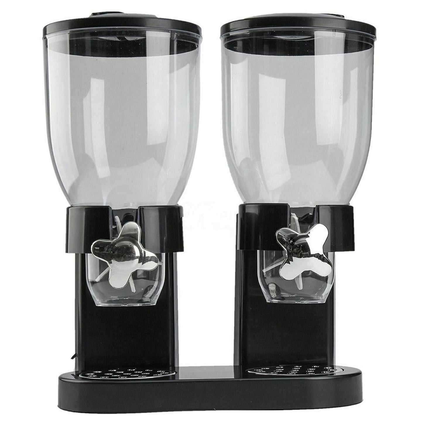 Double Compartment Cereal Dispenser for Dry Grains and Food Storage