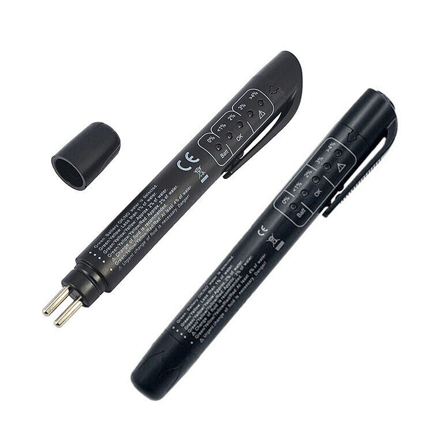 1pc Vehicle Brake Fluid Diagnostic Tester Pen with LED for DOT3/DOT4
