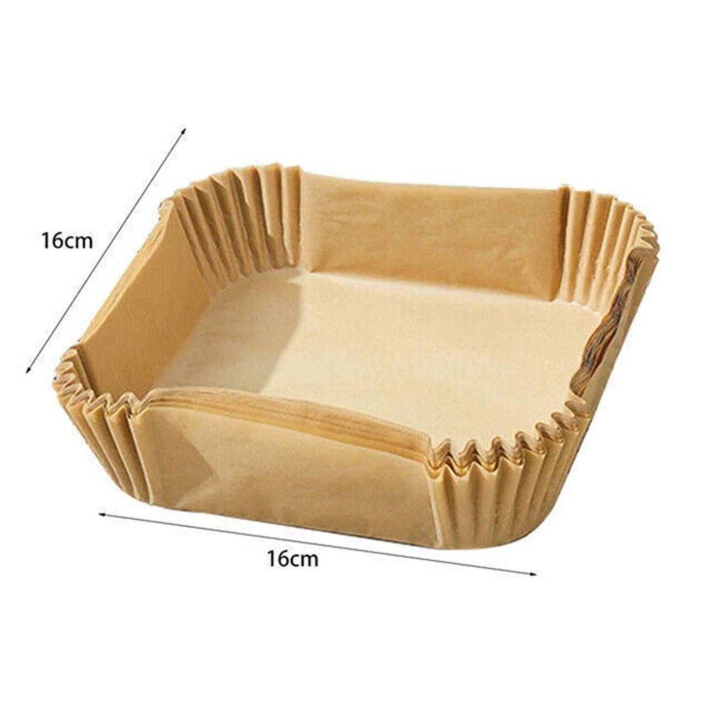 100pcs Non-Stick Air Fryer Disposable Paper Liners for Baking