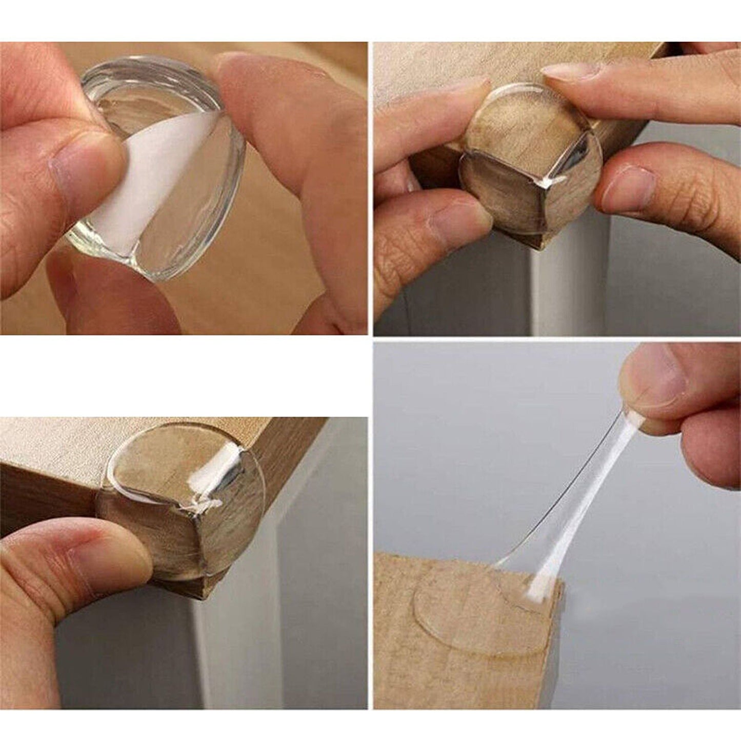Baby Safety Transparent PVC Corner Guards for Tables and Furniture