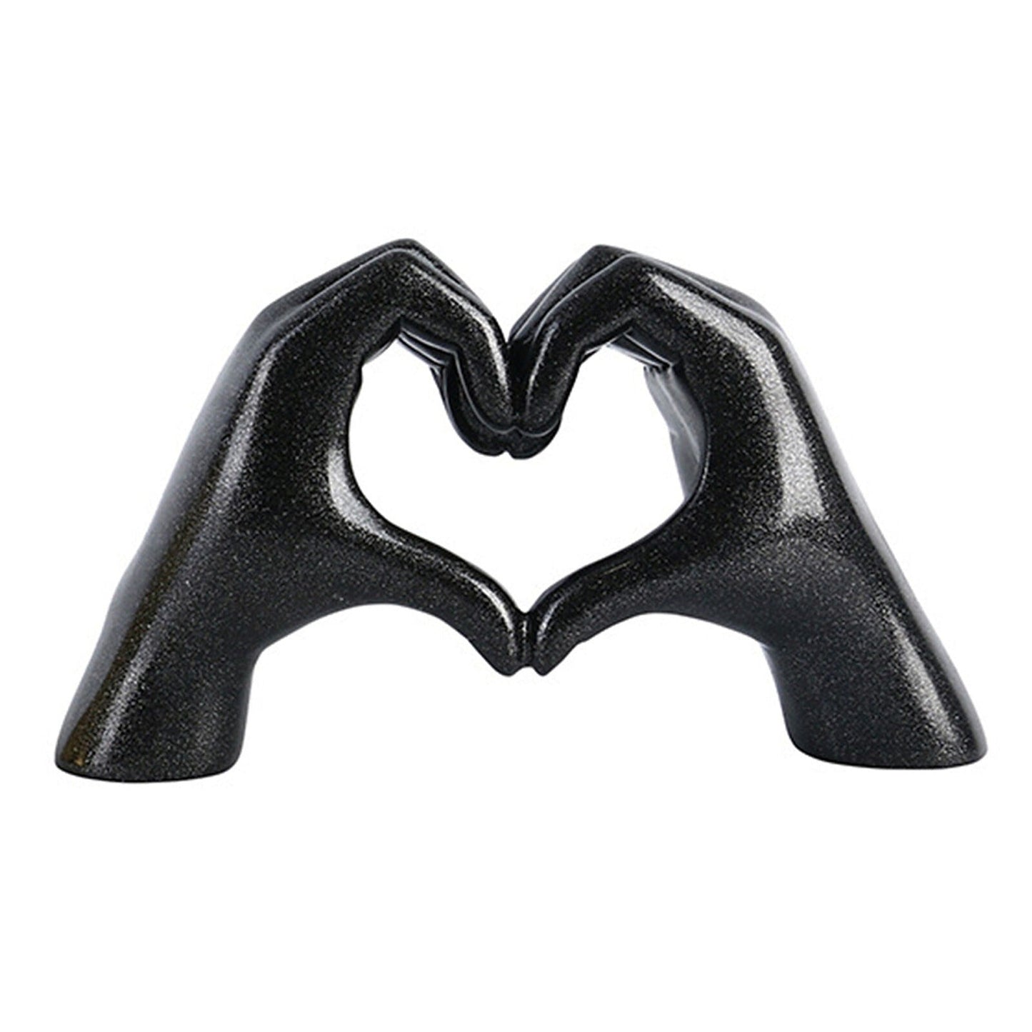 Nordic Style Resin Heart Gesture Hand Sculpture for Desktop Decor
